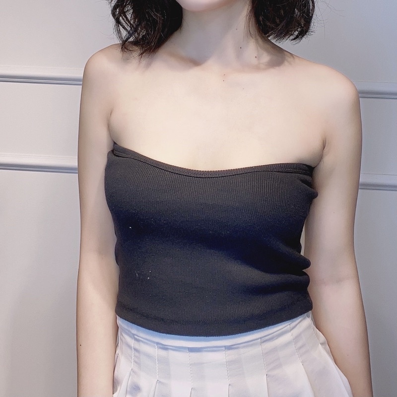 Set áo ống croptop kèm áo khoác ngắn thun gân - Audrey Studio