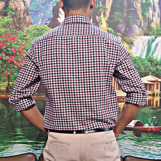 Sơ Mi Nam Dài Tay Kẻ Sọc Tăm, Áo Công Sở Chất Cotton Xịn | BigBuy360 - bigbuy360.vn