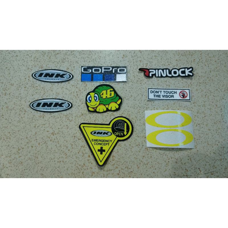 Sticker Dán Trang Trí Mũ Bảo Hiểm Kyt Zeus Agv Hjc Shoei Kbc Rsv