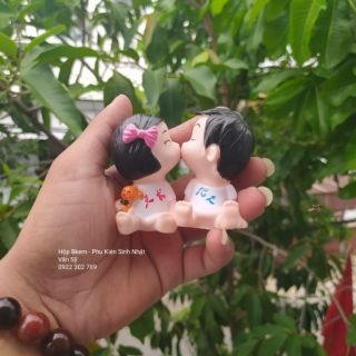 Trang trí bánh kem baby kiss