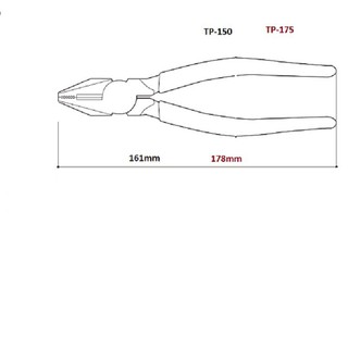 Kìm đa năng kiểu Âu 150mm Tsunoda TP-150