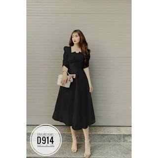 Bigsize Đầm xếp ngực D914