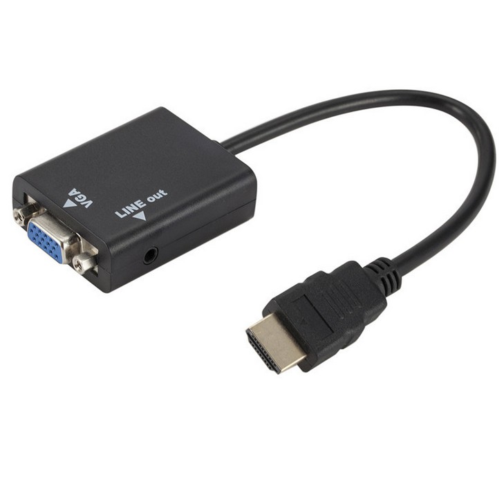 Cáp chuyển đổi hdmi sang Vga Adapter Hdmi sang Vga hdmi sang Vga nam Vga có màn hình âm thanh