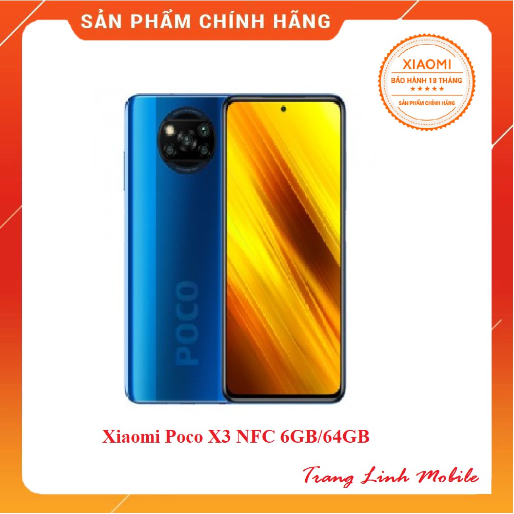 Điện thoại Xiaomi POCO X3 NFC - Hàng Chính Hãng Phân Phối Digiworld !
