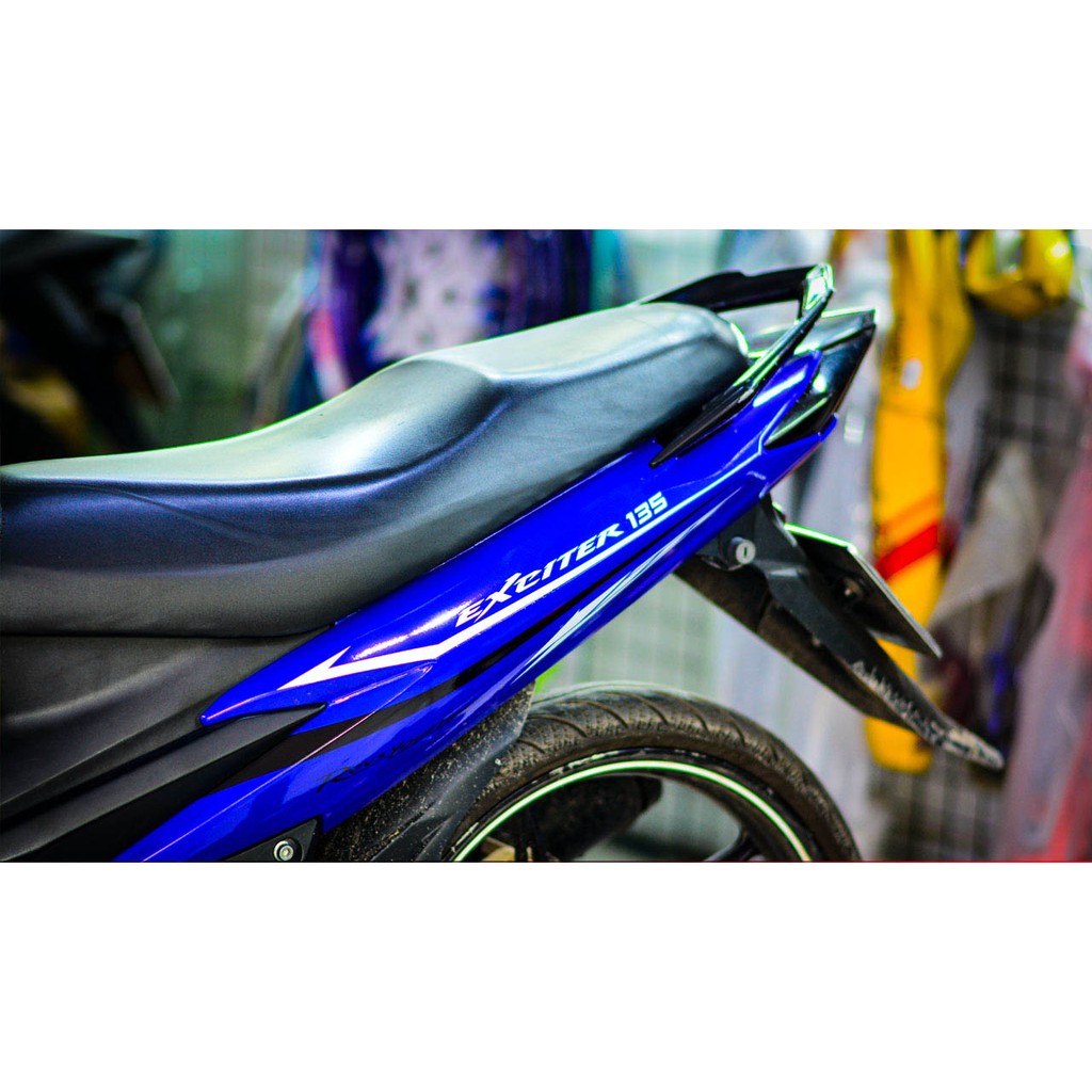 Tem trùm exciter 135 xanh trắng movistar đẹp, độ team decal xe ex dán đời 2011-2014