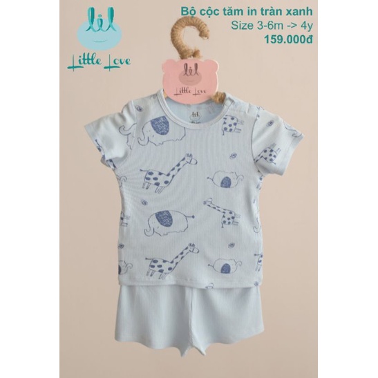 Lil little love - Bộ cộc tăm cho bé trai bé gái 6-18kg quần áo trẻ em
