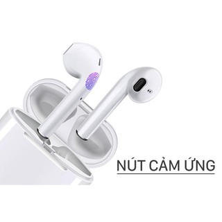 Tai nghe bluetooth nhét tai không dây cao cấp i12 cảm biến vân tay một chạm chống ồn