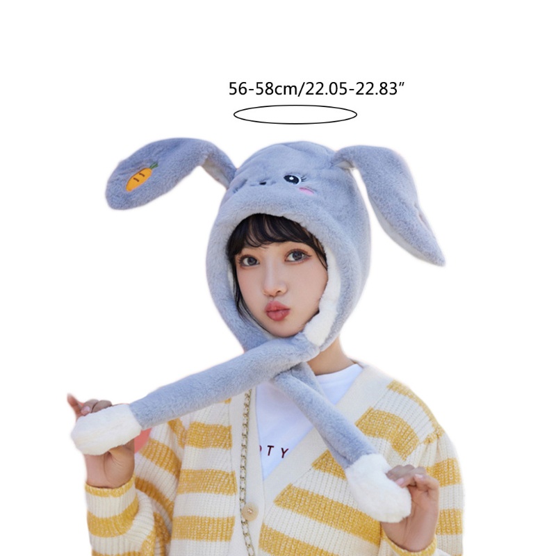 Mũ Trùm Đầu Giữ Ấm Mùa Đông Thiết Kế Hình Động Vật Dễ Thương Dành Cho Nữ