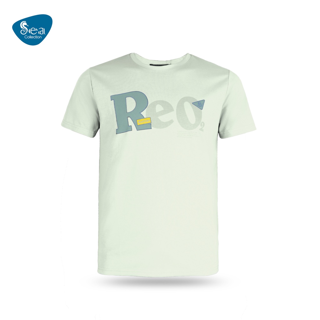 Áo Thun Nam cổ tròn tay ngắn Sea Collection in chữ REO 5629