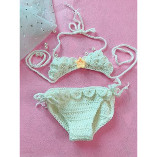 Bikini len hoạ tiết vây cá xinh xắn cho bé yêu