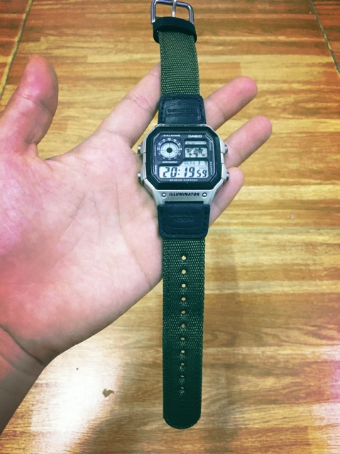 [ chính hãng ] đồng hồ nam hiệu CASIO  AE 1200 WHD - 1AVDF