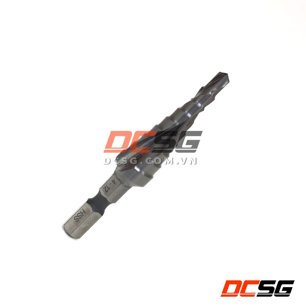 Mũi khoan bậc rãnh xoắn 4-12mm chân lục giác Makita D-46458 | DCSG