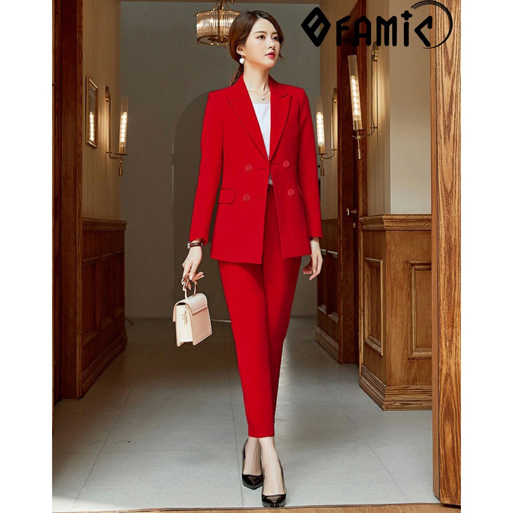 Vest Nữ Đẹp ❤️𝑭𝑹𝑬𝑬𝑺𝑯𝑰𝑷❤️Giảm 5K khi nhập mã [ AO BLAZER ] Vest Nữ Đẹp Gồm Áo Vest Quần Dài Dáng Công Sở Cá Tính | BigBuy360 - bigbuy360.vn