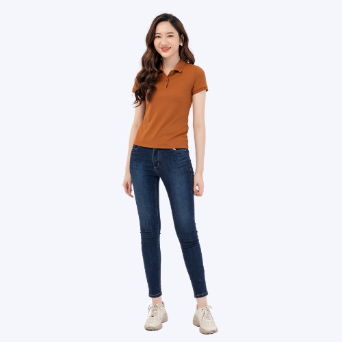 Áo thun Polo Yody phông nữ chất liệu cafe bo trơn thấm hút mềm mịn APN4388 | BigBuy360 - bigbuy360.vn