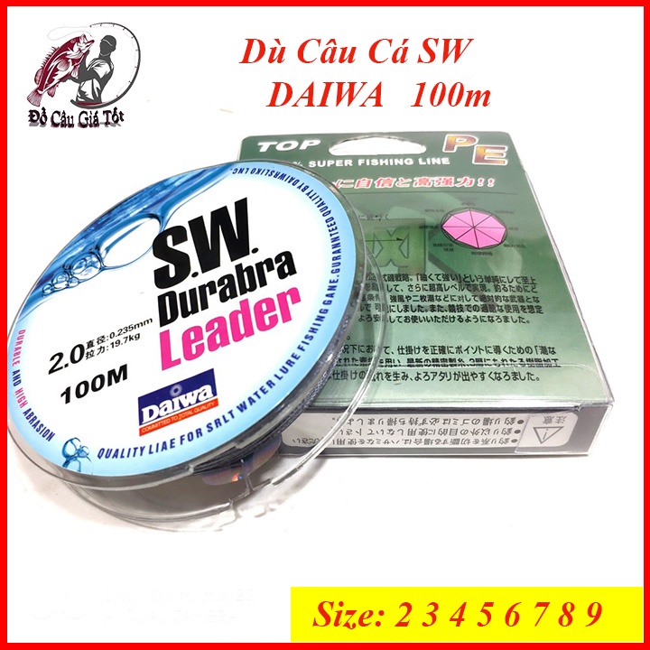 Dù câu Cá SW, Dù Daiwa Sw Durabra Leader, Dây Câu Cá Cao Cấp