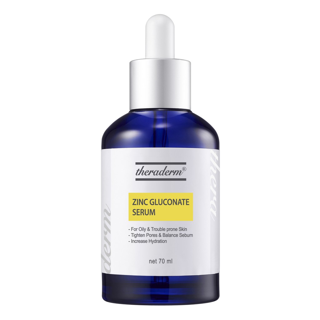 Serum Theraderm Zinc Gluconate 70ml - dưỡng ẩm, kiềm dầu cho da dầu mụn | BigBuy360 - bigbuy360.vn