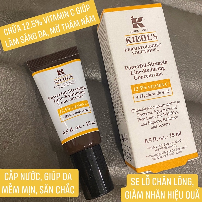 Tinh chất Vitamin C KIEHL'S Powerful Strength Line Reducing Concentrate