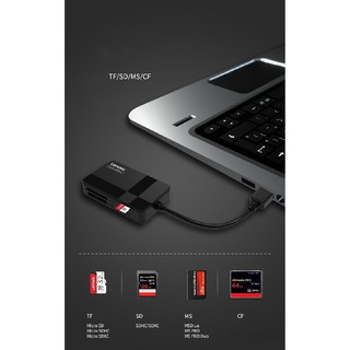 Đầu Đọc Thẻ Nhớ Đa Năng Lenovo D302 USB 3.0 ( TF/SD/CF/MicroSD)