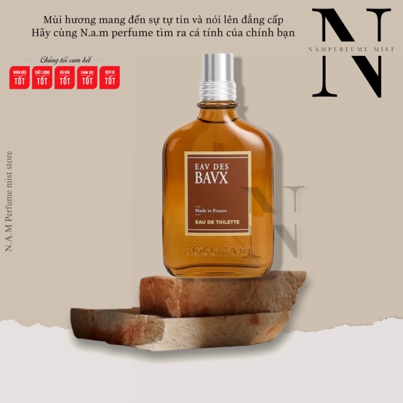 L’Occitane Eau Des Baux | Nước Hoa Nam | Gần gũi , Tự nhiên