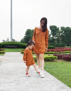 Áo váy tay bồng cho bé