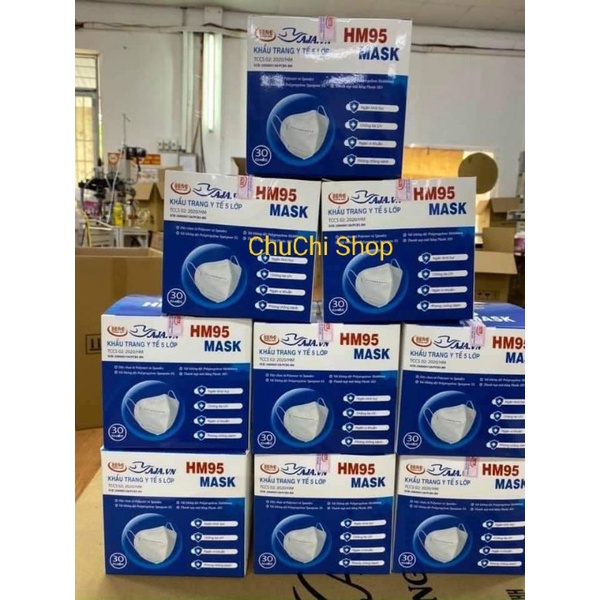 Hộp khẩu trang y tế HM95 59k/hộp 30 cái | BigBuy360 - bigbuy360.vn