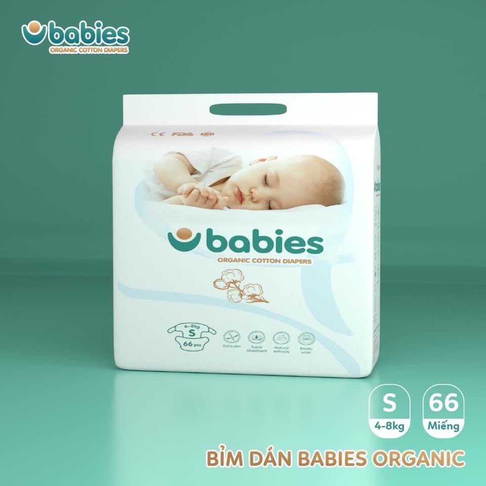 [Mã SKAMSALE0423 giảm 10%] Bỉm dán/quần Babies Organic các size quần M54/L50/XL46/XXL40