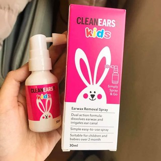 Xịt tai thỏ Cleanears kids làm sạch tai cho bé 30ml