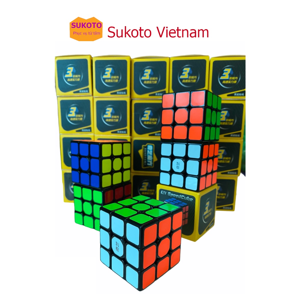 Rubik 3x3 Tốc Độ Cao Sukoto, Tặng Kèm Giấy Hướng Dẫn Xoay