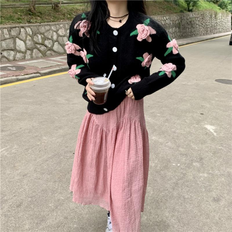 ♕Set áo khoác dài tay + chân váy thời trang Hàn Quốc mới cho nữ | BigBuy360 - bigbuy360.vn