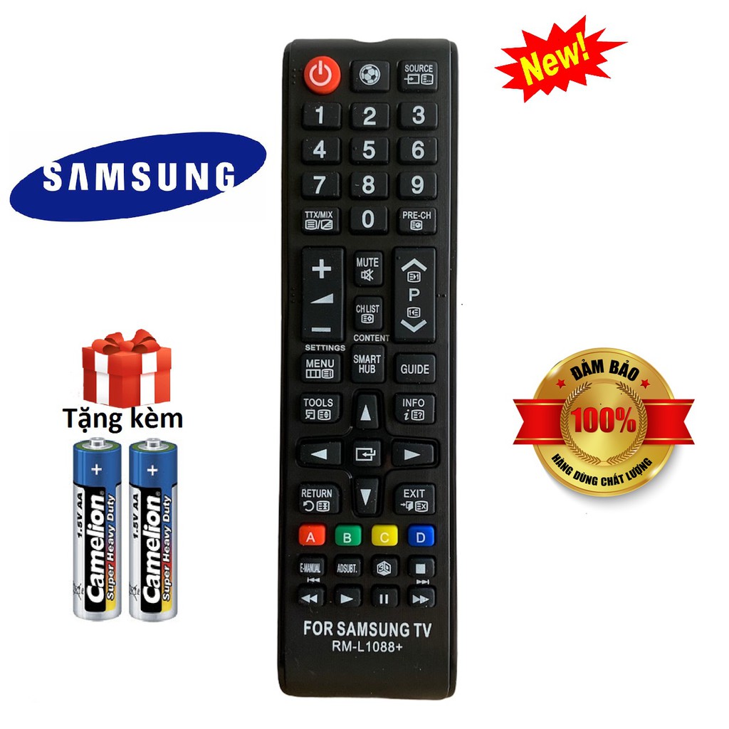 Điều khiển tivi Samsung các dòng UA32 UA40 UA43 UA 49 UA50 UA55 QA65 4K Smart QLED [ tặng kèm pin ]