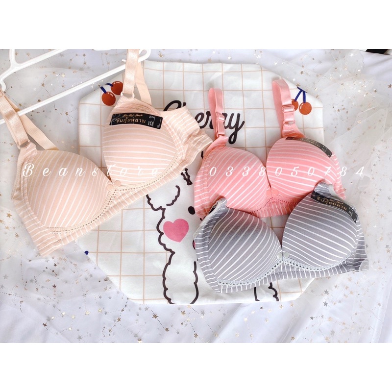 [ Hàng Mới Về ] Áo lót cho bé bú kẻ thái ( shop tự chụp)