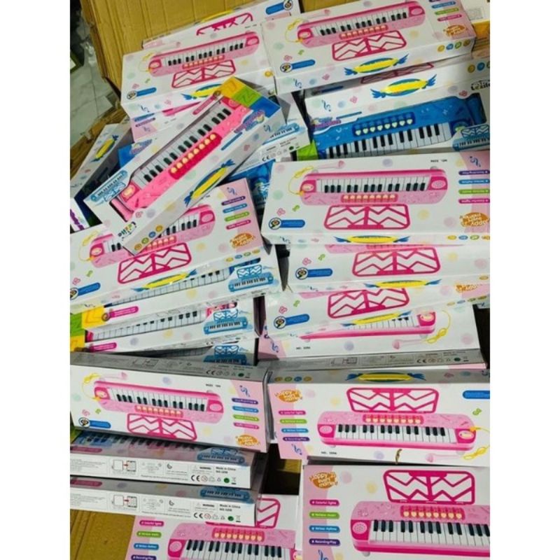 Đàn piano cho bé kèm mic - đồ chơi có nhạc