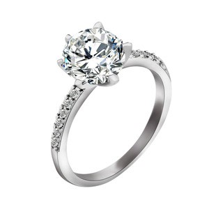 Nhẫn Cưới Mạ Bạc Cao Cấp Phong Cách Âu Mỹ