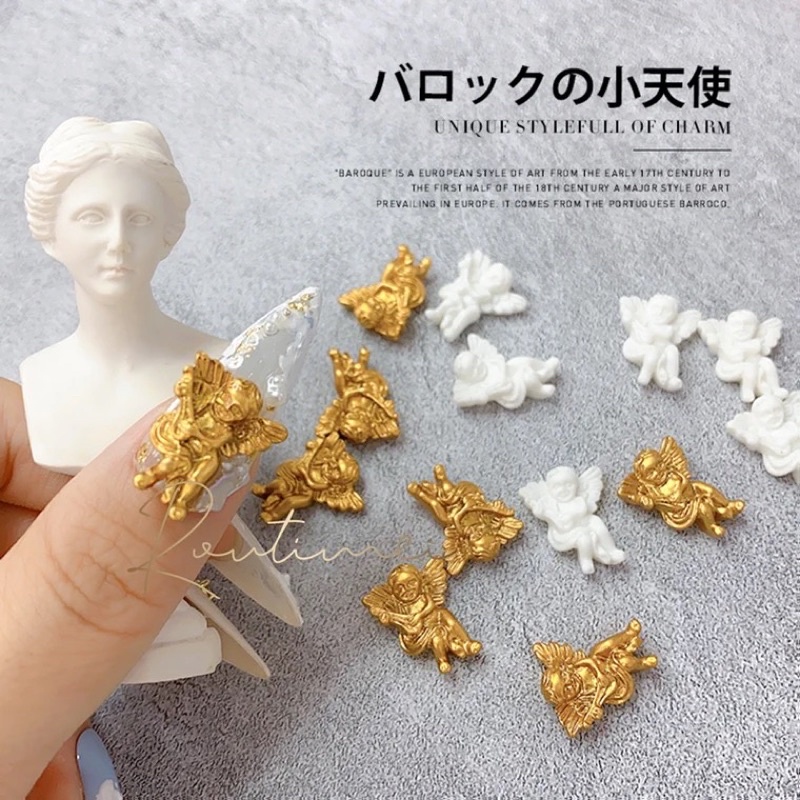 Charm thiên thần nail , phụ kiện trang trí móng nail