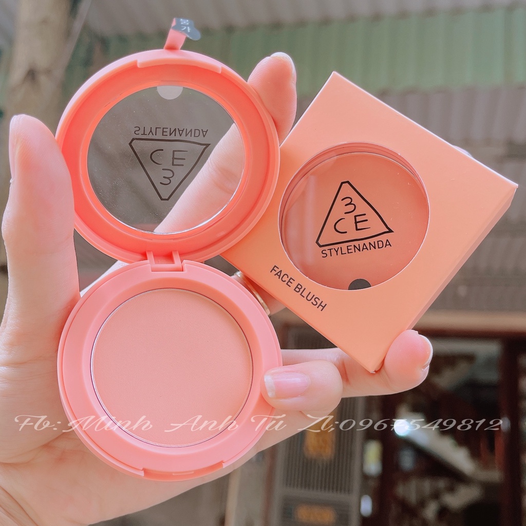 Phấn má hồng 3CE FACE BLUSH #PEACH SPLASH Cam Đào