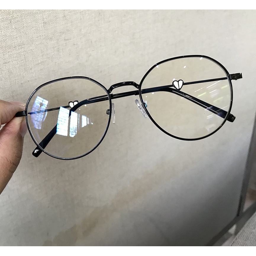 Mắt kính gọng tròn chống ánh sáng xanh thời trang cho nam nữ