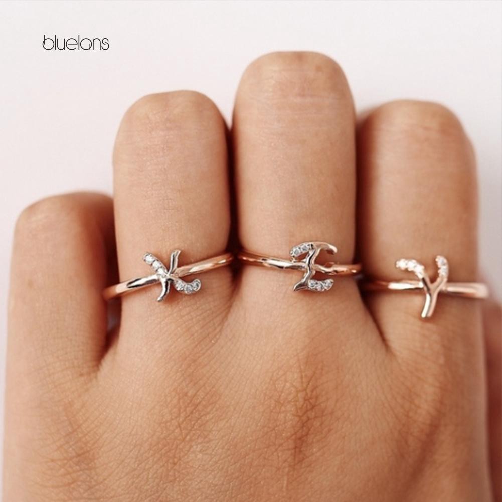 Đèn Bluelans Bluelans Bluelans Chất Lượng Cao❈Vòng Đeo Tay Kiểu Hàn Quốc Chất Lượng Cao❈Nhẫn Đeo Tay Kim Loại Kết Hợp 26 Chữ Cái Tiếng Anh Đơn Giản Thời Trang