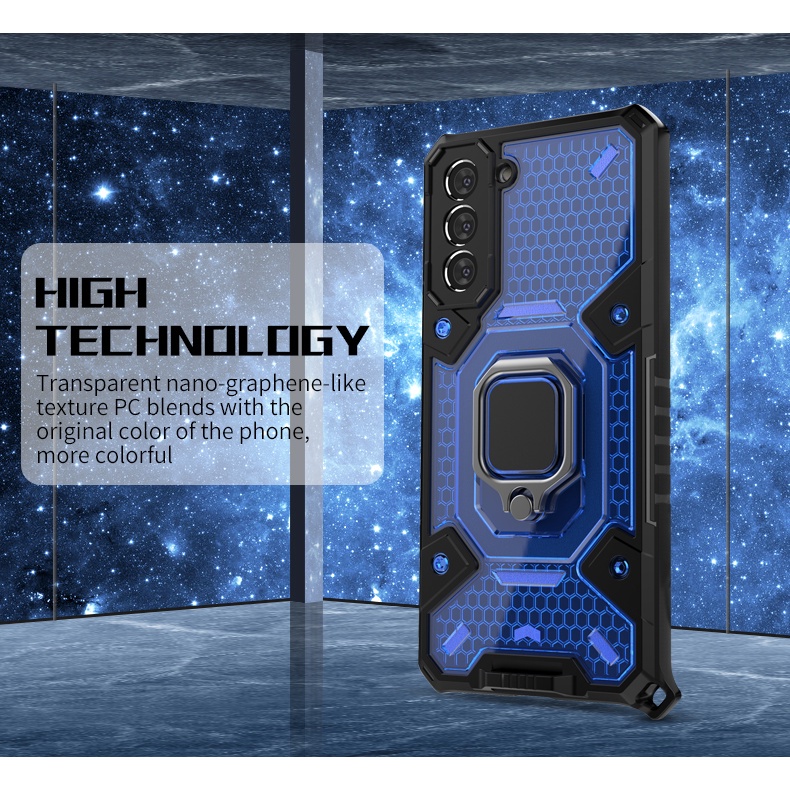 Ốp Điện Thoại Chống Sốc Có Nhẫn Đeo Tay Từ Tính Cho Samsung S21 Ultra Note 20 Galaxy A51 A71 A52 A42 5g M51 M21