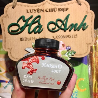 Mực Pelikan đỏ, xanh, đen, tím chính hãng xuất xứ Đức