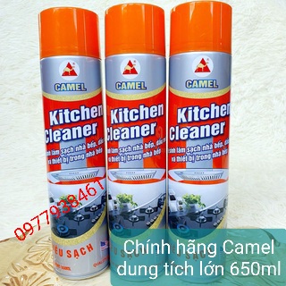 Bình xịt tẩy rửa đa năng nhà bếp chính hãng Camel Kitchen cleaner, Chai xịt dạng bọt tẩy rửa đa năng dung tích lớn 650ml