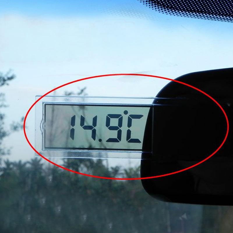 🎉 SD LCD kỹ thuật số trong suốt xe hơi Kính chắn gió nhiệt độ bên trong Cup hút