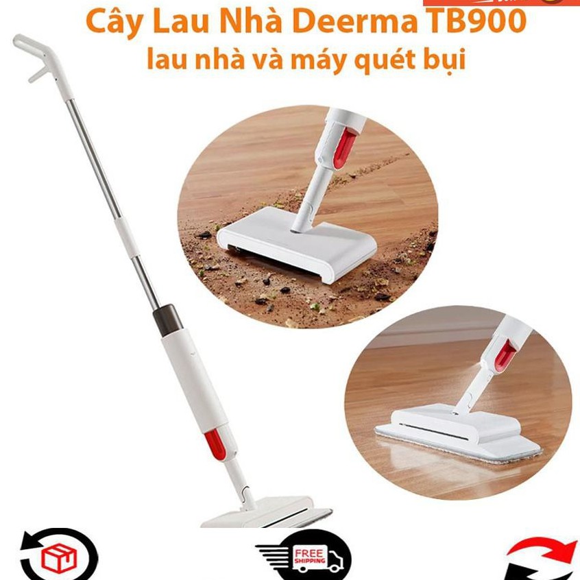 Cây lau nhà đa năng thông minh 2 in 1 có vòi xịt nước tự động Deemar Xiaomi TB900 - Bảo Hành 12 Tháng , chất lượng