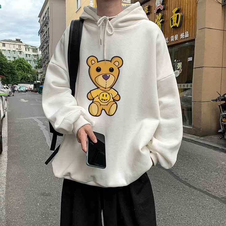 Hoodie Nam Nữ Form Rộng Chất Liệu Nỉ Bông Dày Dặn 2s Clothing Áo Nỉ Có Mũ Chui Đầu Oversize In Drew Bear Cực Cool TV5027