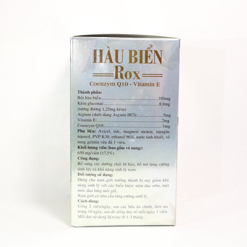 Tinh Chất Hàu Biển ROX tăng cường sức khoẻ nam giới, bổ thận, tráng dương