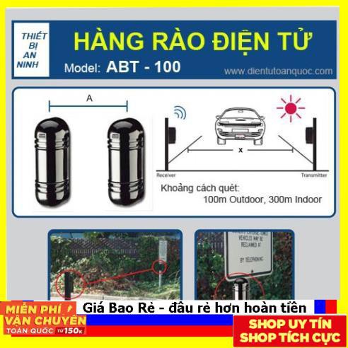 Siêu sale'' Hàng rào báo động chống trộm bằng cảm biến hồng ngoại ABT-100 kèm 2 nguồn Adapter