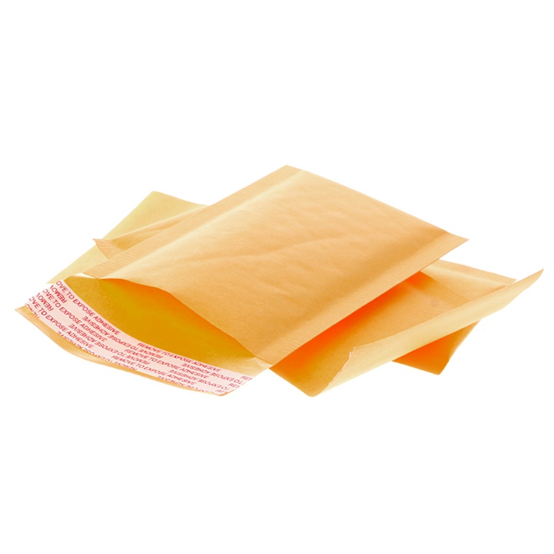 UU Set 10 bao thư giấy kraft đệm bong bóng màu vàng