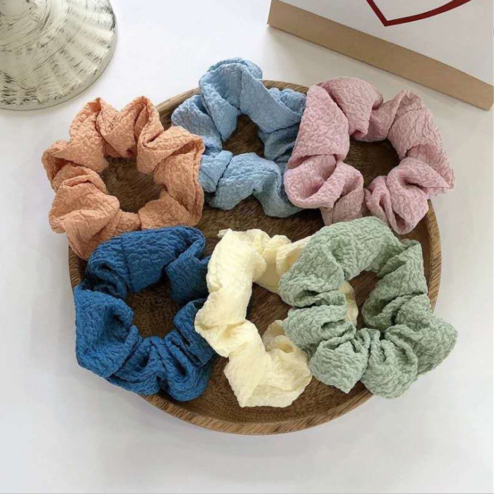 Dây buộc tóc co giãn màu sắc kẹo ngọt phong cách Hàn Quốc thời trang dành cho nữ