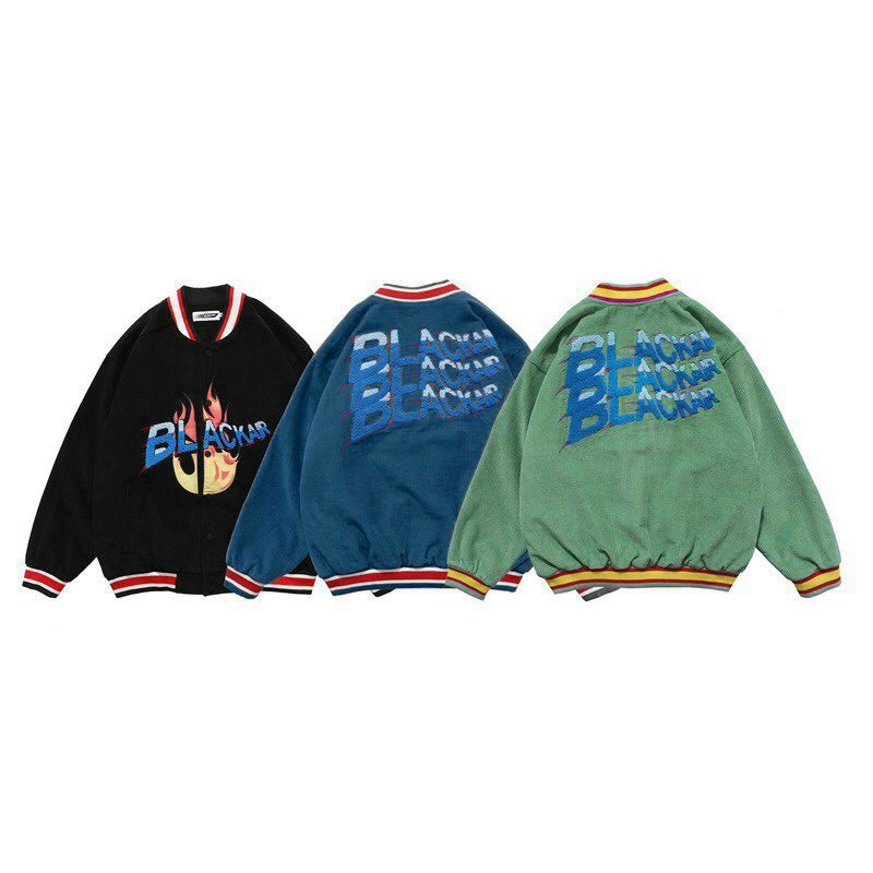 áo khoác bomber chất nhung dày dặn áo khoác bóng chày dành cho nam nữ form rộng phong cách ulzzang VN02 | BigBuy360 - bigbuy360.vn