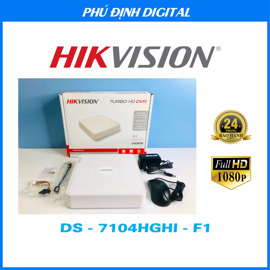 Đầu Ghi Camera Hikvision Cổng xuất hình ảnh HDMI & VGA 1080P chính hãng bảo hành 24 tháng | BigBuy360 - bigbuy360.vn