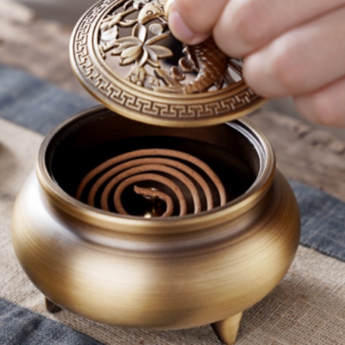 Lư đốt trầm hương bằng đồng cao cấp chất liệu đồng nguyên khối Đẹp, Độc, Lạ Dùng Cho Tất Cả Các Loại Trầm KL02KL02